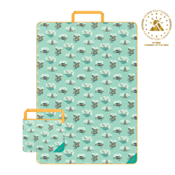 Tech Towel Tote Double - Aqua Outer Banks