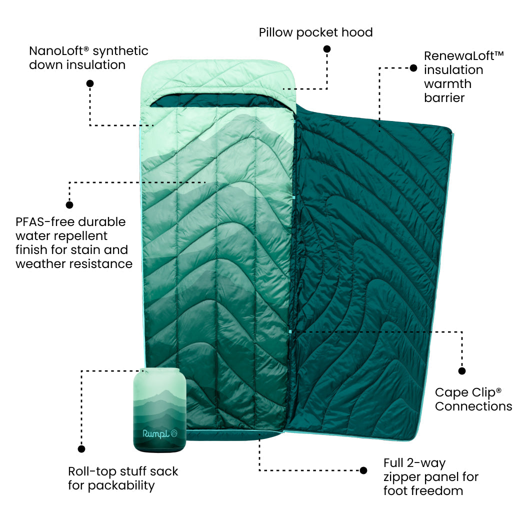 Wrap Sack 20° Sleeping Bag - Cascade Fade