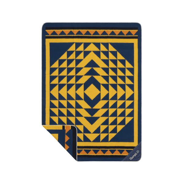 Merino Softwool Throw Blanket - Quilted Amber