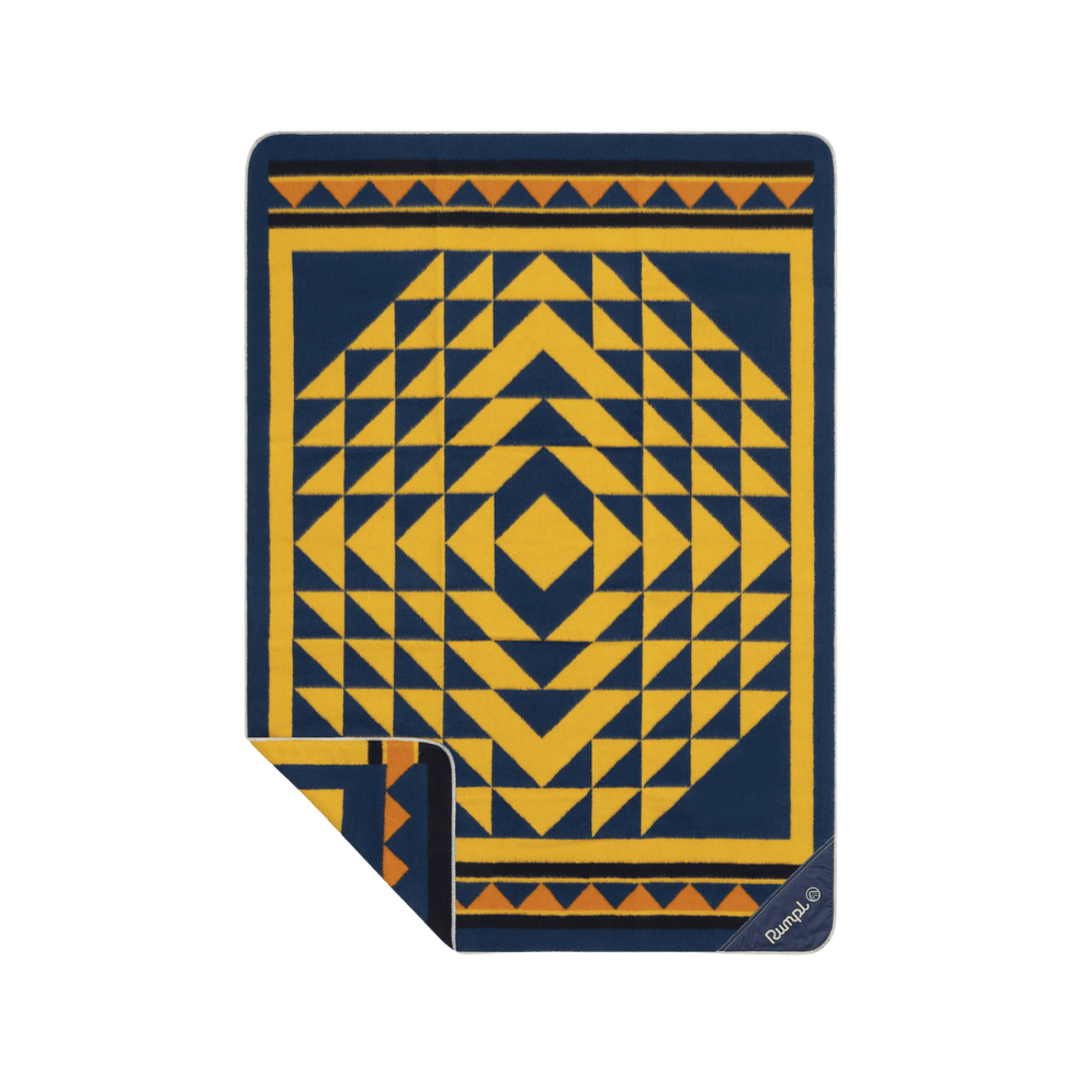 Merino Softwool Throw Blanket - Quilted Amber