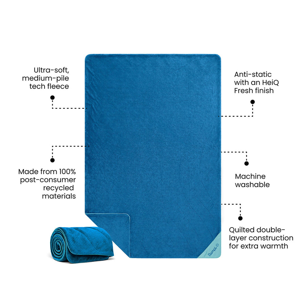Après Fleece Throw Blanket - Seascape Blue