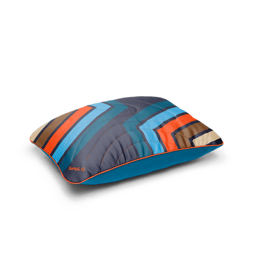 The Camp Pillow - Midnight Retro Stripes