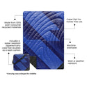 Gametime Puffy Blanket - Blue / Blue
