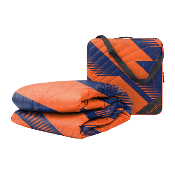 Gametime Puffy Blanket - Blue / Orange