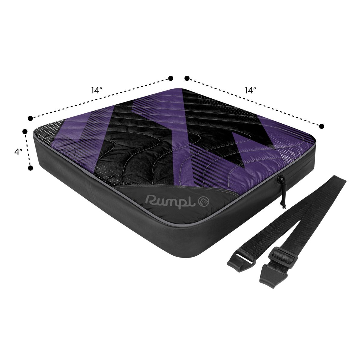 Gametime Puffy Blanket - Purple / Black