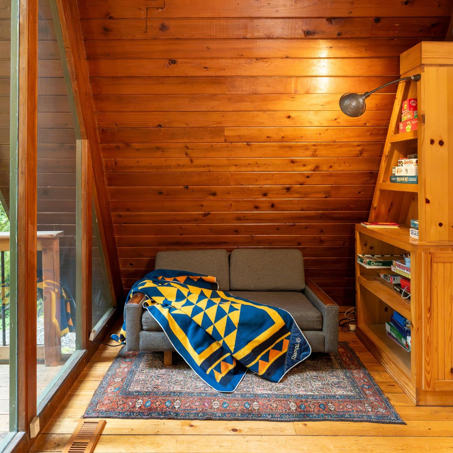Merino Softwool Blanket - Quilted Amber