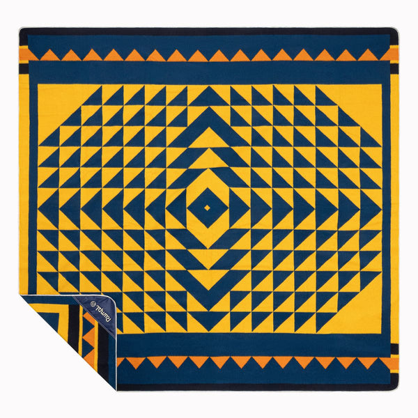 Merino Softwool 2 Person Blanket - Quilted Amber