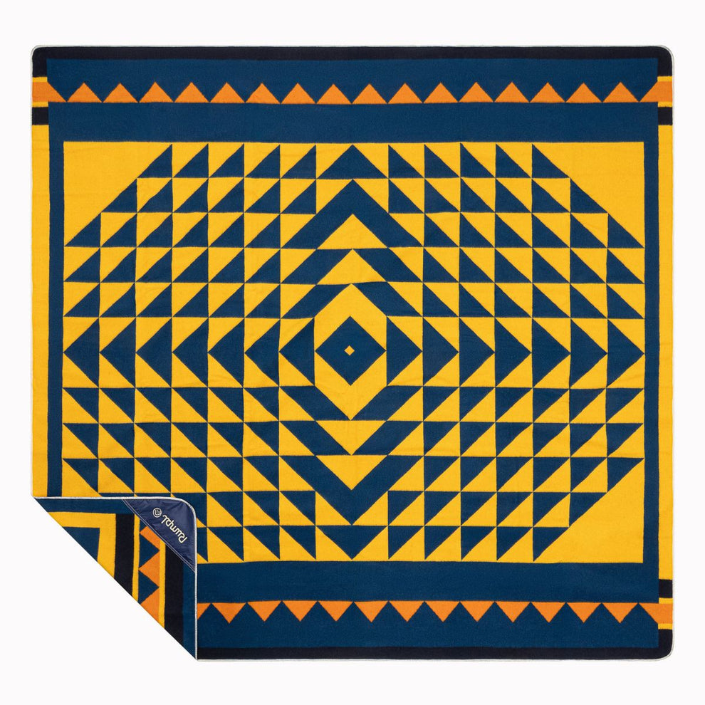 Merino Softwool 2 Person Blanket - Quilted Amber