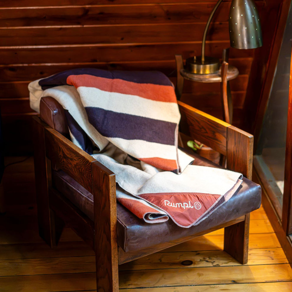 Merino Softwool Throw Blanket - Natural Cream Twist