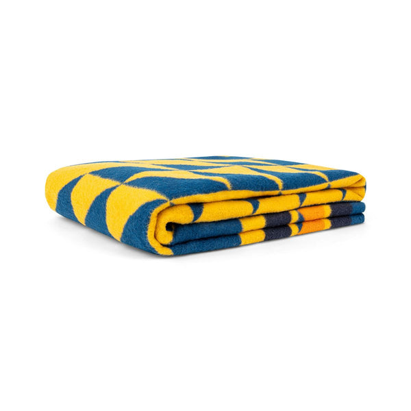 Merino Softwool Throw Blanket - Quilted Amber
