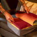 Merino Softwool Throw Blanket - Quilted Amber