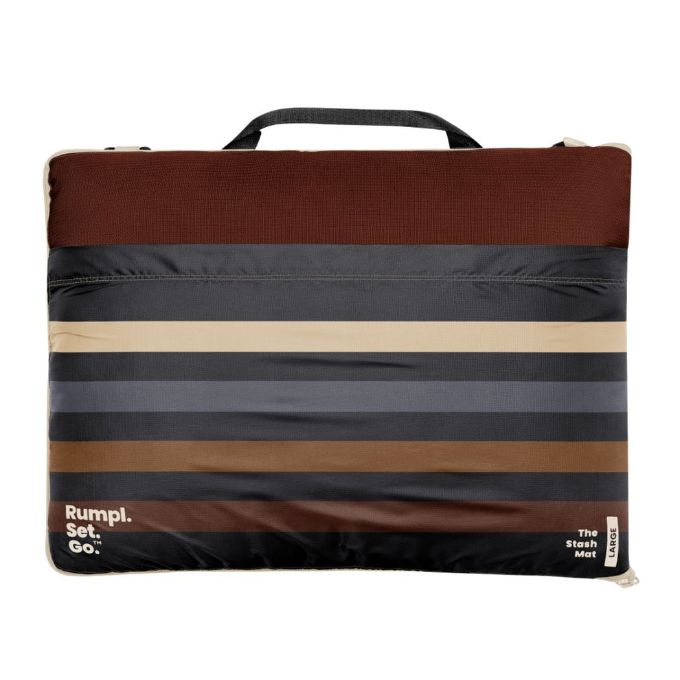 Stash Mat - Mocha Mini Stripes