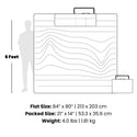 Stash Mat XL - Mocha Mini Stripes
