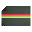 Pack Mat - Green Retro Stripes