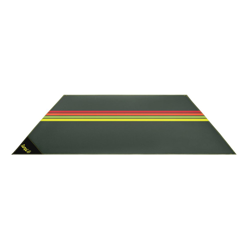 Pack Mat - Green Retro Stripes