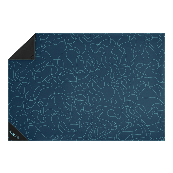 Pack Mat - Puzzled Blue
