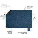 Pack Mat - Puzzled Blue