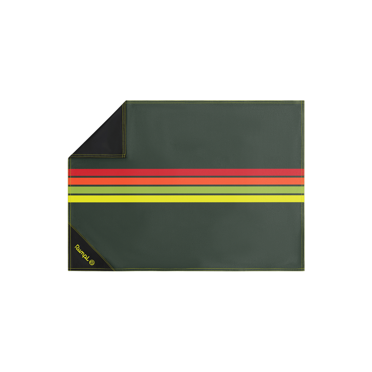 Pack Mat Micro - Green Retro Stripes