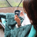 Fleece Puffy Blanket - Jade Fade