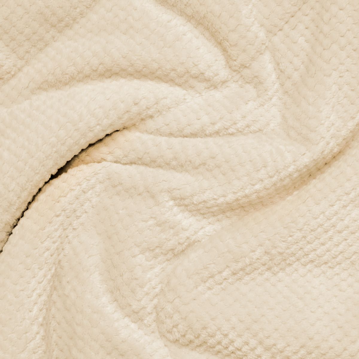 Fleece Puffy Blanket - Midnight Bloom
