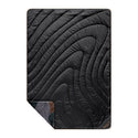 Fleece Puffy Blanket - Puzzled Black