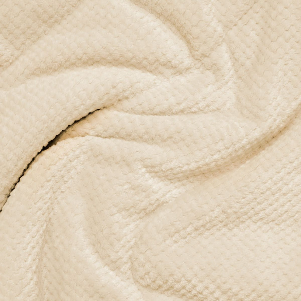 Fleece Puffy 2 Person Blanket - Midnight Bloom