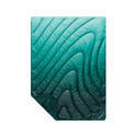 Fleece Puffy Throw Blanket - Jade Fade