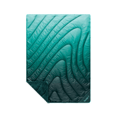 Fleece Puffy Throw Blanket - Jade Fade