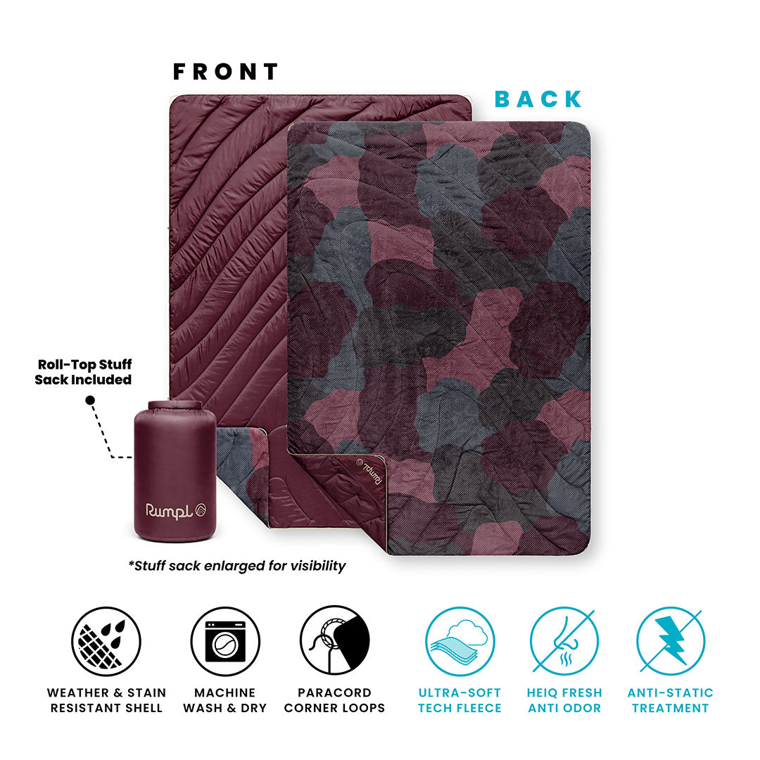 Fleece Puffy Throw Blanket - Puzzled Fig