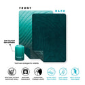 Fleece Puffy Throw Blanket - Jade Fade