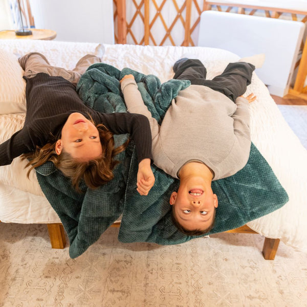 Fleece Puffy Mini Blanket - Jade Fade