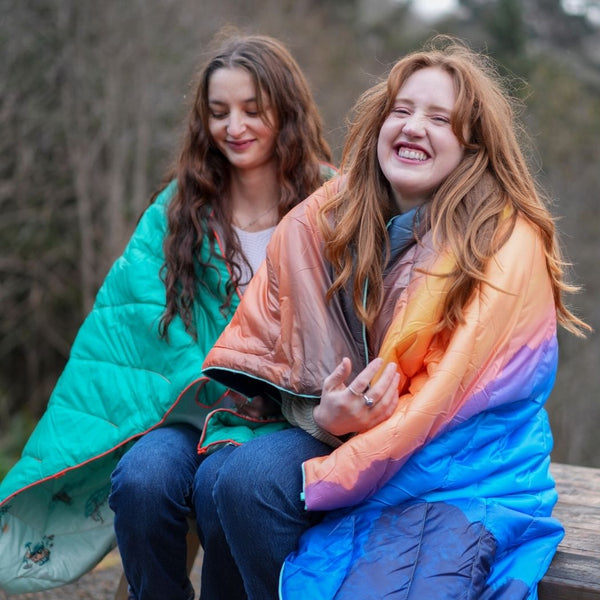 Original Puffy Blanket - Aqua Outer Banks