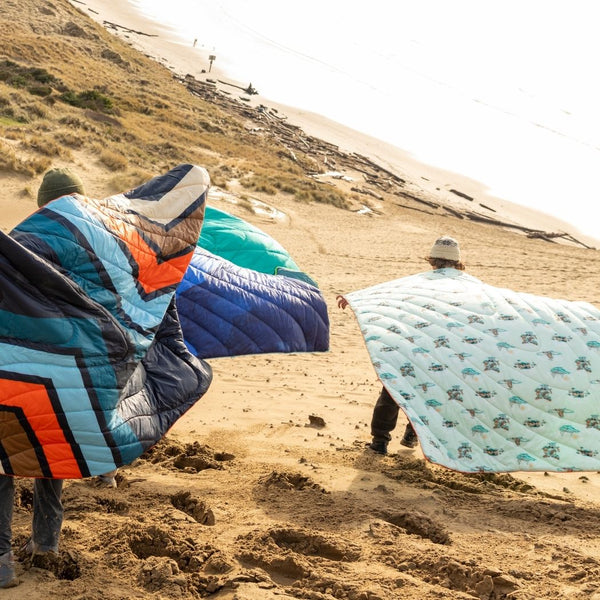 Original Puffy Blanket - Aqua Outer Banks