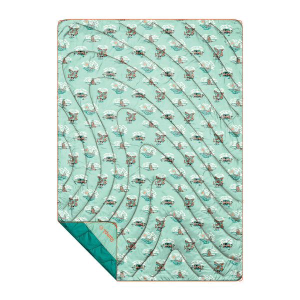 Original Puffy Blanket - Aqua Outer Banks