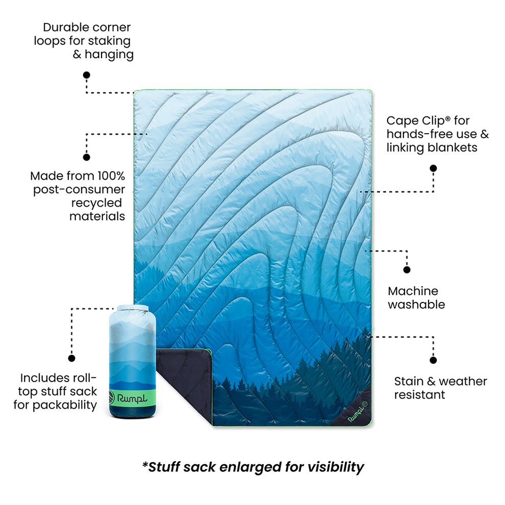 Original Puffy Blanket - Blue Ridge Fade