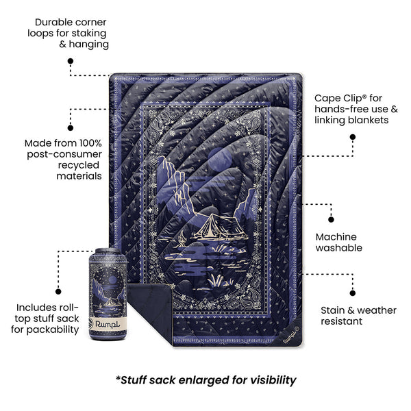 Original Puffy Blanket - Midnight Mesa Bandana