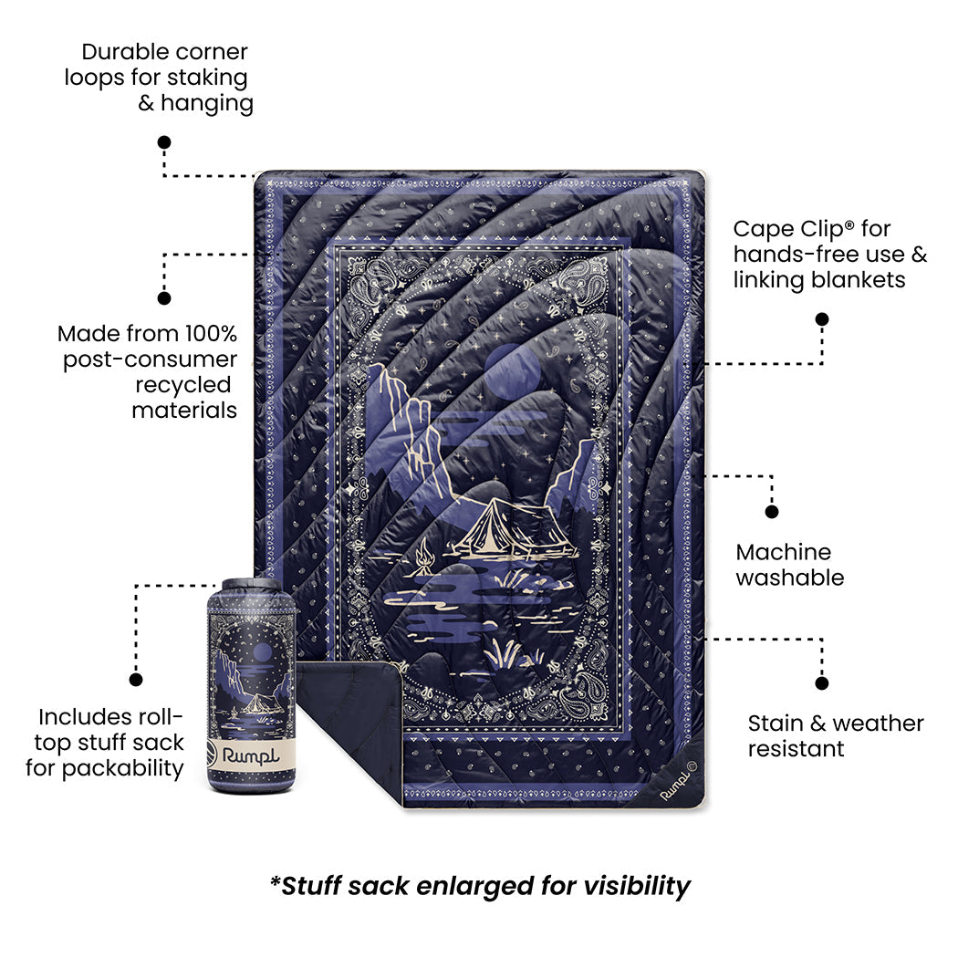 Original Puffy Blanket - Midnight Mesa Bandana