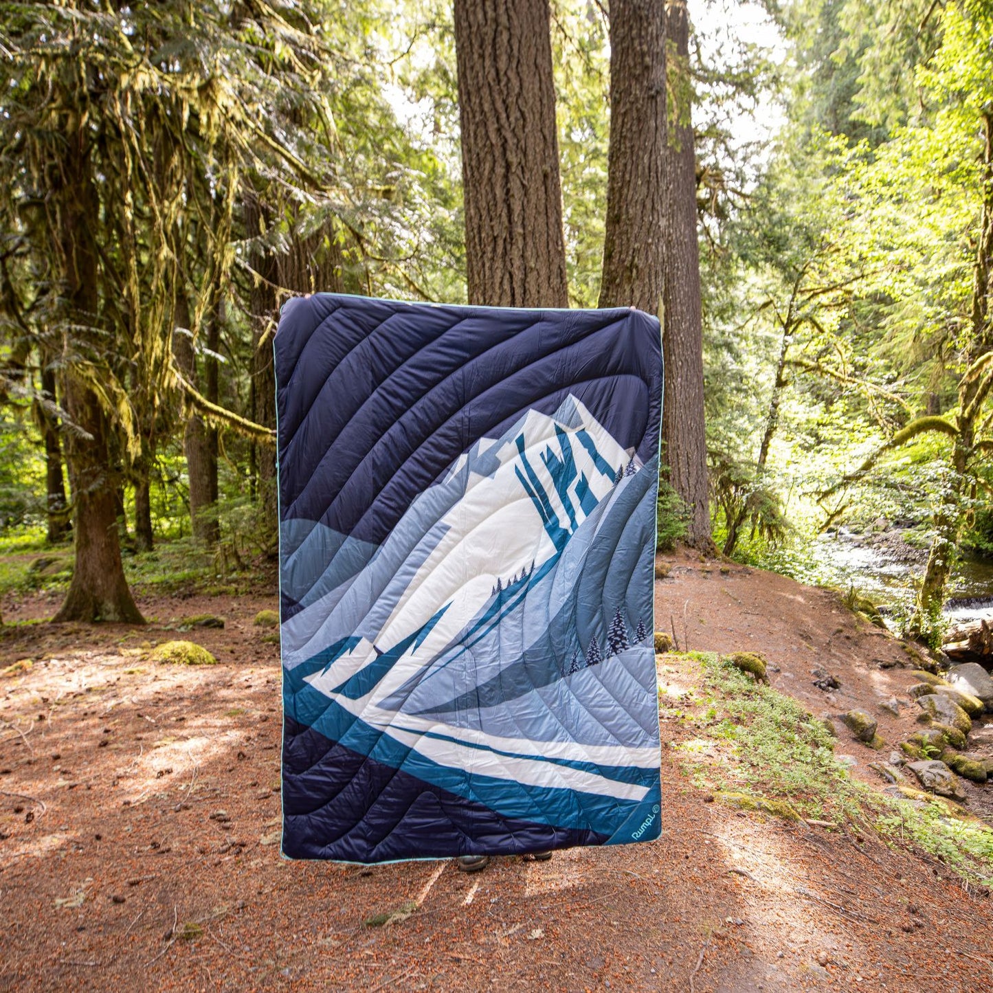 Original Puffy Blanket - Midnight Mountain Peak