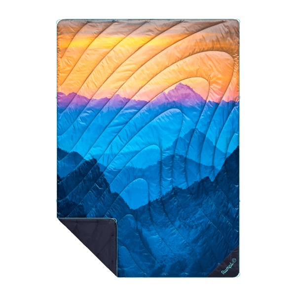 Original Puffy Blanket - Misty Peaks Mountainscape