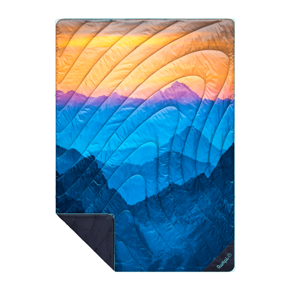 Original Puffy Blanket - Misty Peaks Mountainscape