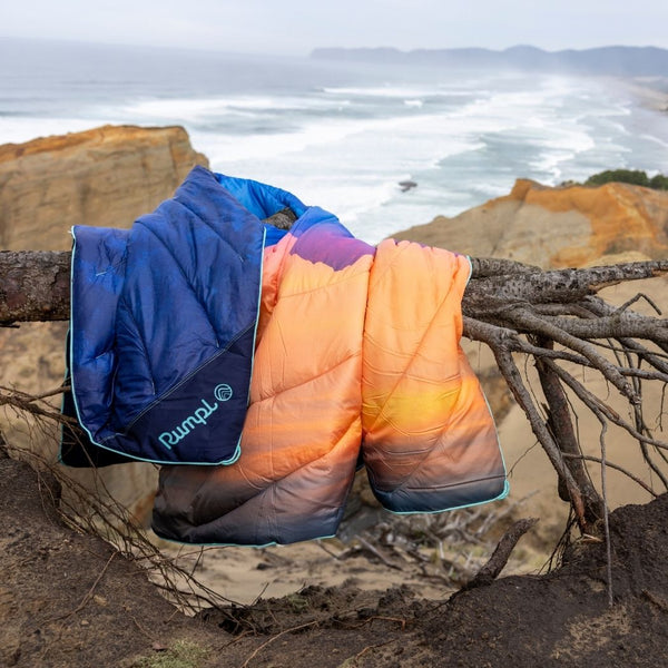 Original Puffy Blanket - Misty Peaks Mountainscape