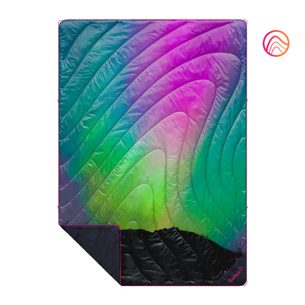 Original Puffy Blanket  - Northern Lights -  Custom