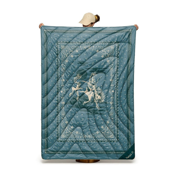 Original Puffy Blanket - Sage Bronco Bandana