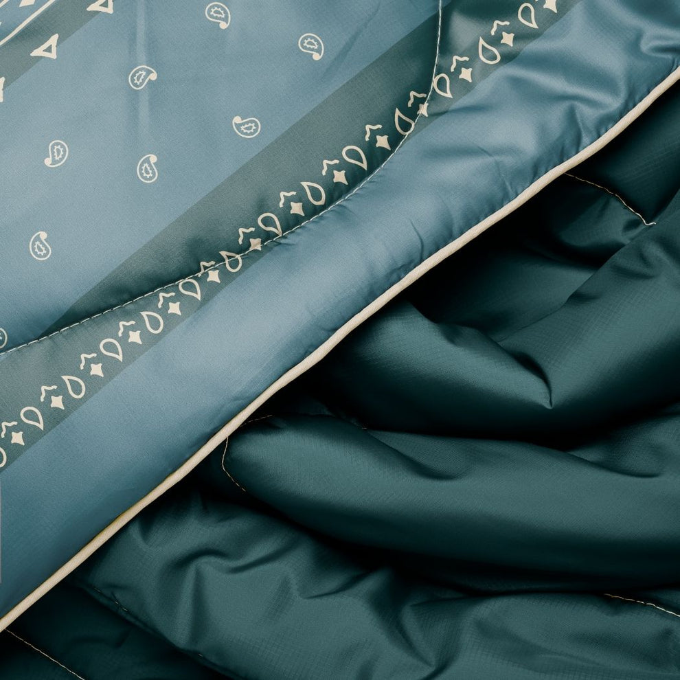 Original Puffy Blanket - Sage Bronco Bandana