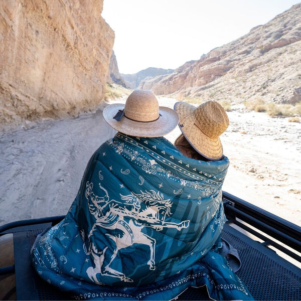 Original Puffy Blanket - Sage Bronco Bandana