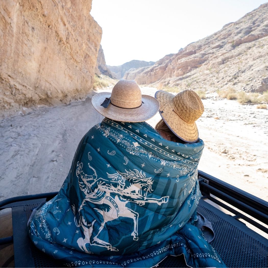 Original Puffy Blanket - Sage Bronco Bandana
