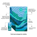 Original Puffy Blanket - Valley Seascape