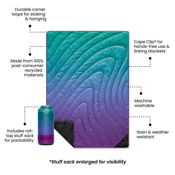 Original Puffy 2 Person Blanket - Deep Violet Fade