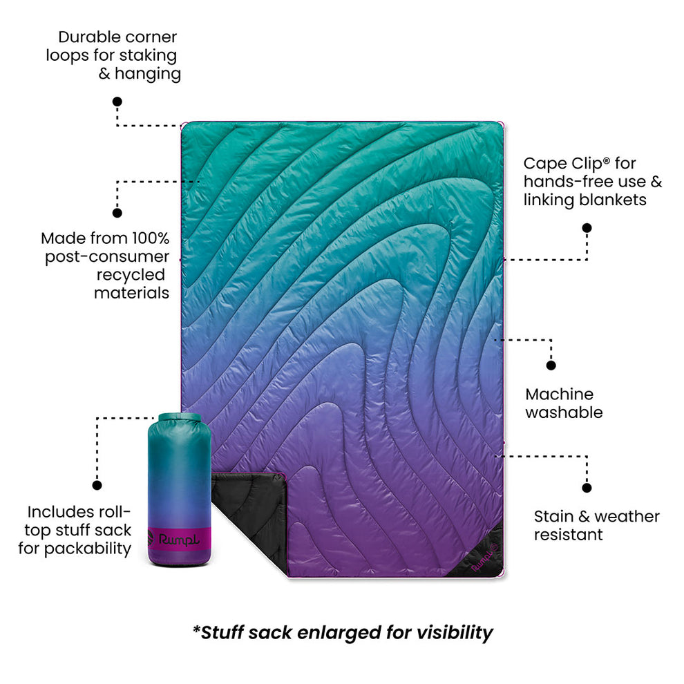 Original Puffy 2 Person Blanket - Deep Violet Fade