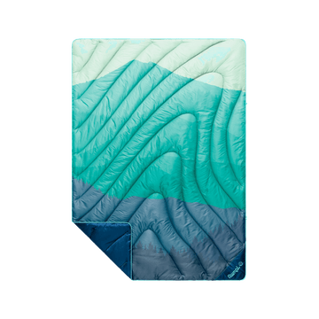 Original Puffy Throw Blanket - Seascape Ridge Mountains